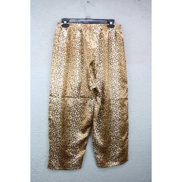 Kathryn Leopard Print Satin Pajama Set-Size Medium-Sleeveless - Picture 6 of 16